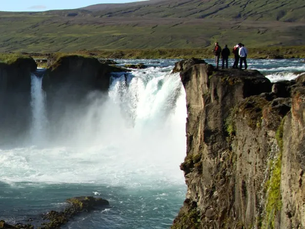 Geology trip to Goðafoss, Iceland. Credit: Bill Menke