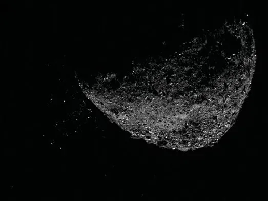 Asteroid Bennu as seen from NASA’s OSIRIS-REx spacecraft, which returned a sample of it to Earth in September 2023. Courtesy of NASA.