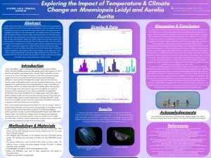 Science poster focused on ctenophores and moon jellies