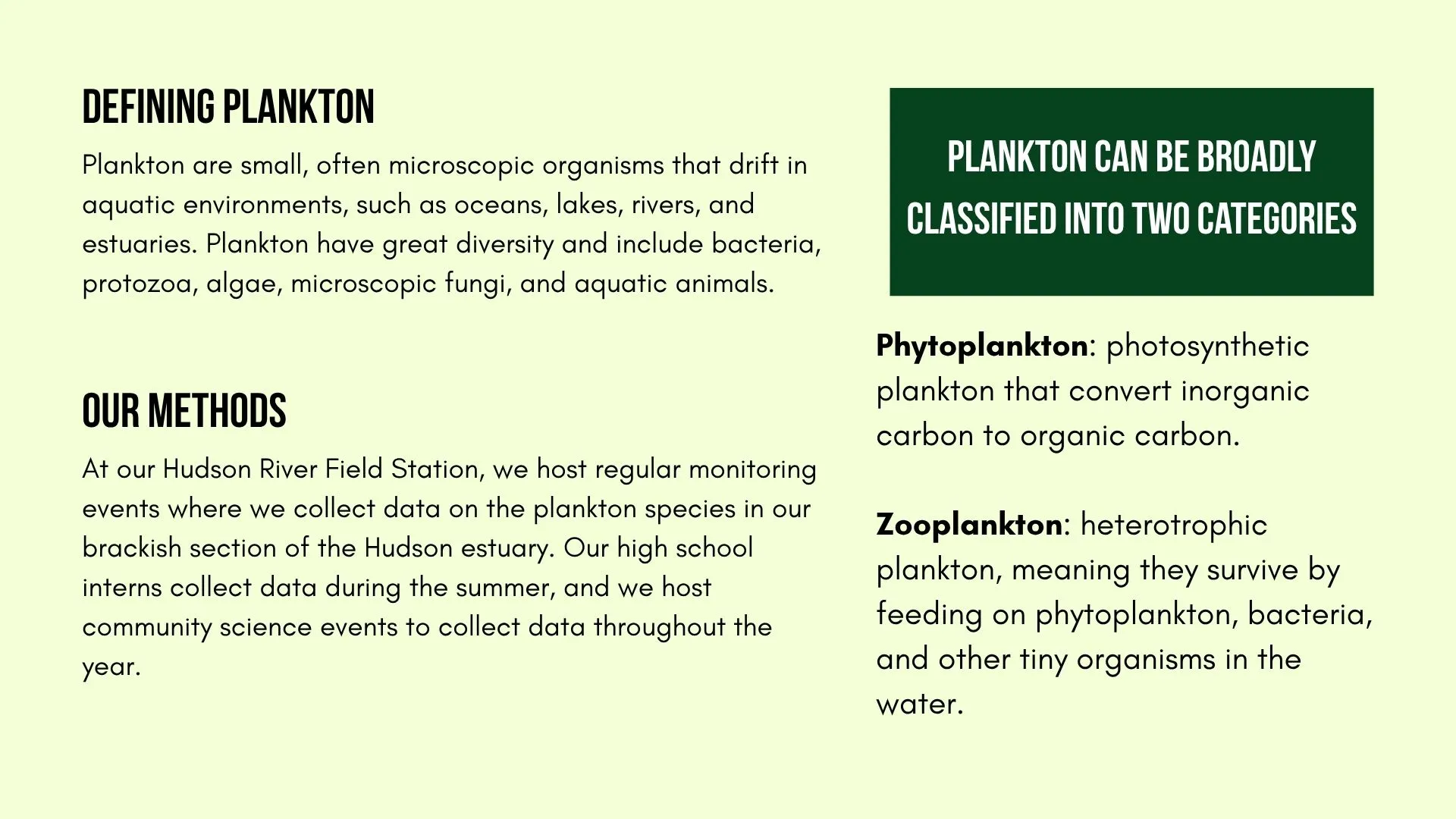 How to Define Plankton