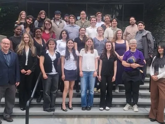 2026 summer undergraduate interns at LDEO with Mike Kaplan, Dallas Abbott, and Laisa Sevilla. Credit: William Menke