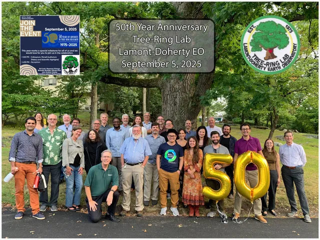 Group photo at September 5, 2025 event, 50 Years of Advances in Tree-Ring Research.