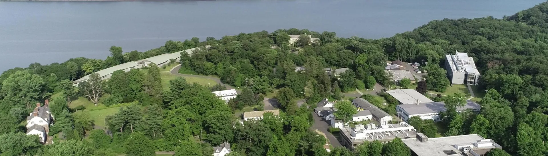Aerial photo of Lamont-Doherty Earth Observatory campus in Palisades, NY. Credit: Nick Frearson