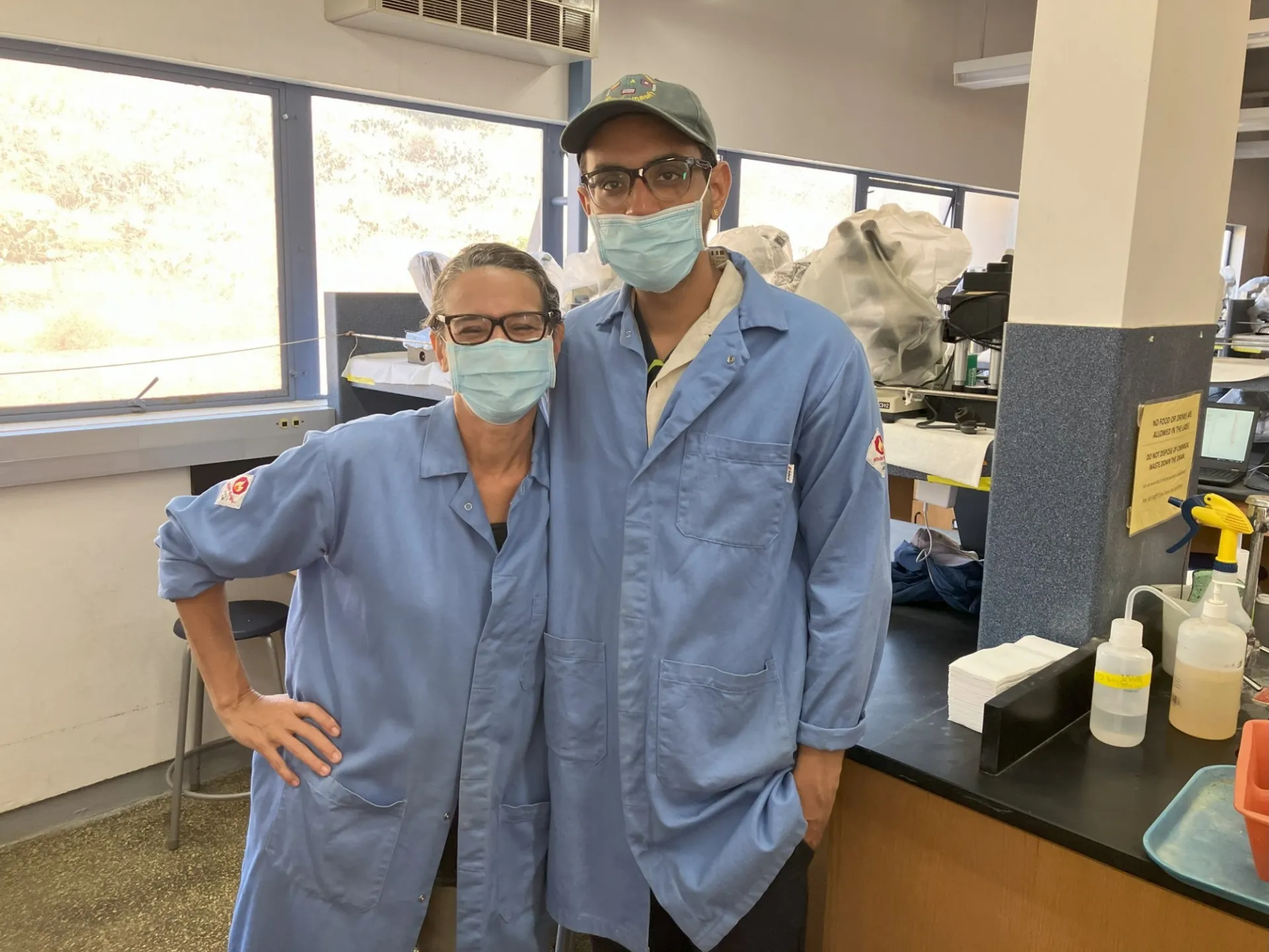 Vishaal and Christine attend the Network for Ocean Worlds workshop on Catalina Island.