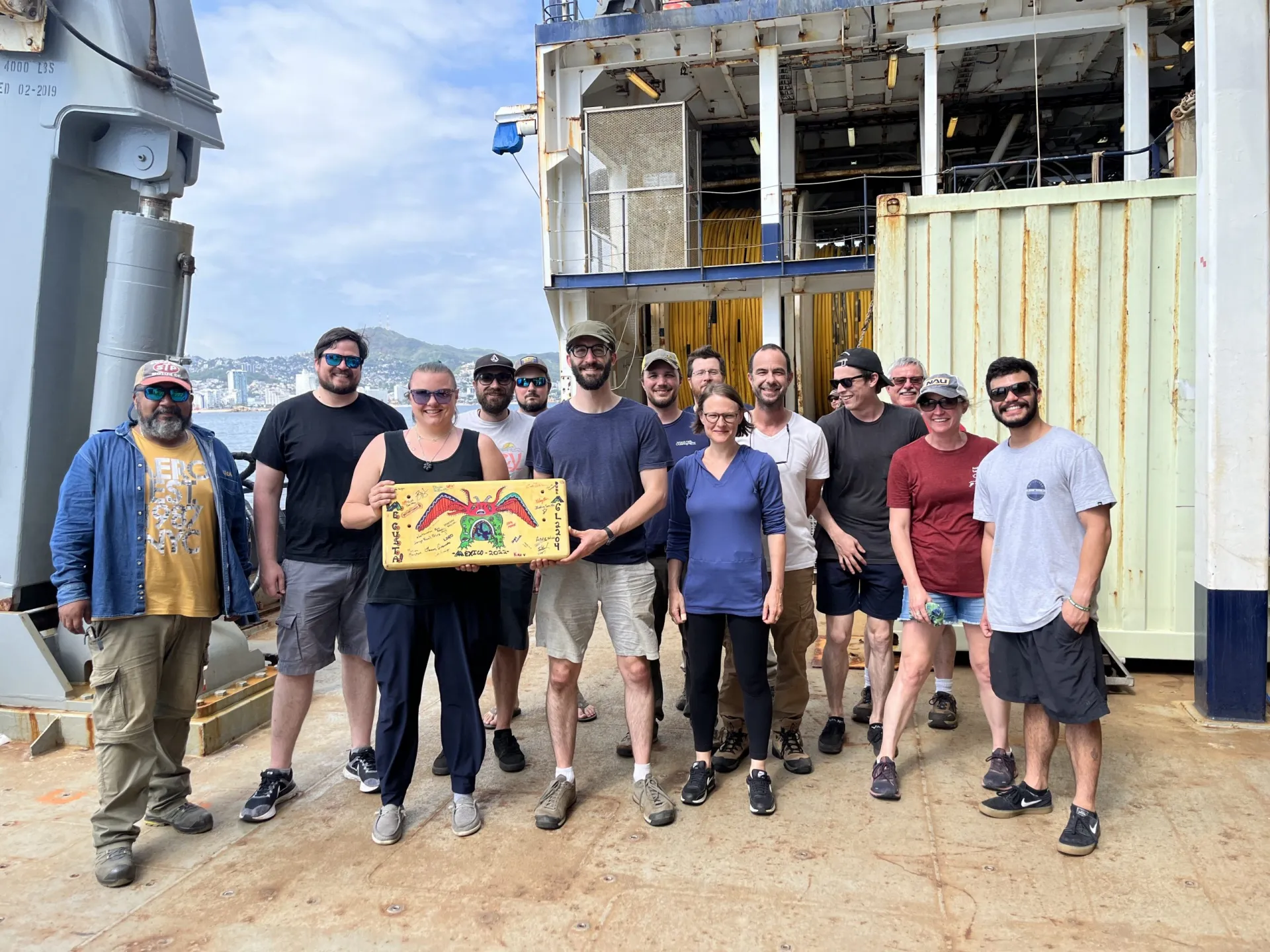 group photo with OBS float