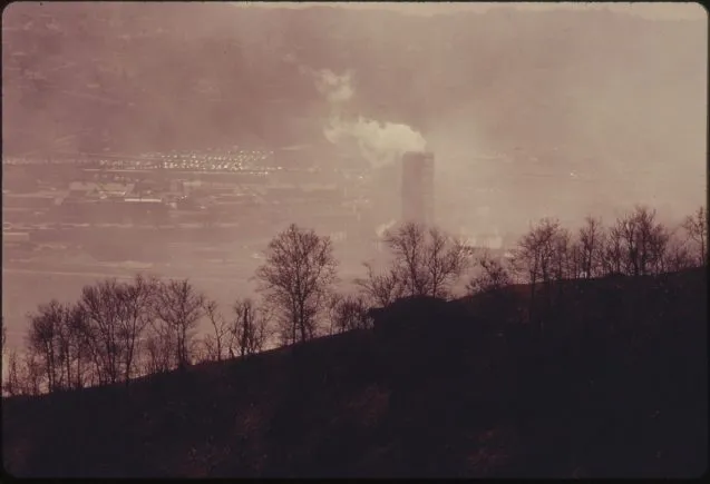 1280px POLLUTION HANGS IN THE AIR OVER A UNITED STATES STEEL CORPORATION COKE PLANT AT CLAIRTON PENNSYLVANIA 20 MILES...   NARA   557220 637x435.jpg