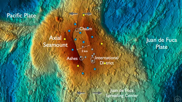 Map of Axial Seamount