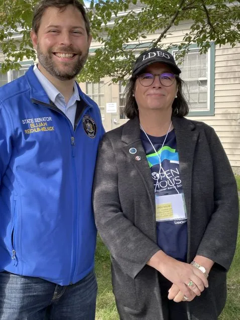NYS Senator Elijah Reichlin Melnick with Maureen Raymo Lamont Open House 2022 Janice Savage 478x637.jpeg