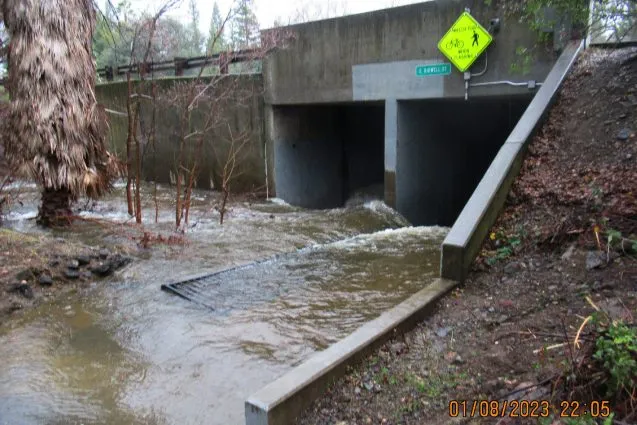 flooded road