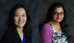 Haein Shin (left) and Radhika Iyengar 