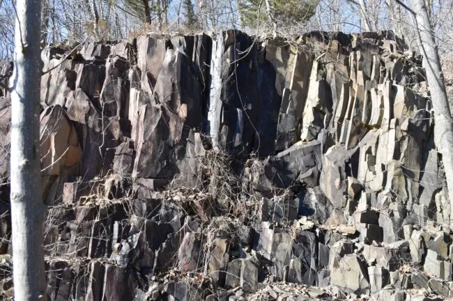 Cliff face.