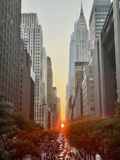 Chrysler Building as seen from 42nd Street, NYC (Andrew Fagerheim, Columbia Engineering)