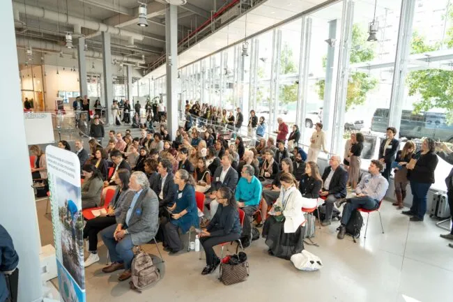 A packed house at the Climate School's first-ever showcase