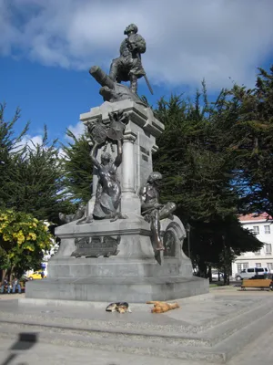 Ferdinand Magellan: first European explorer to sail around the tip of South America, through what's now called the Strait of Magellan.