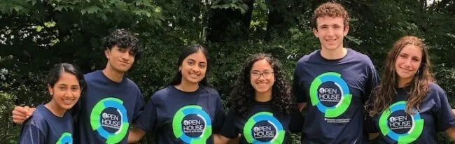 Group of students standing next to each other