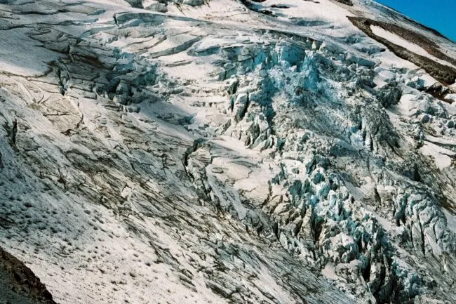 Ice on glacier