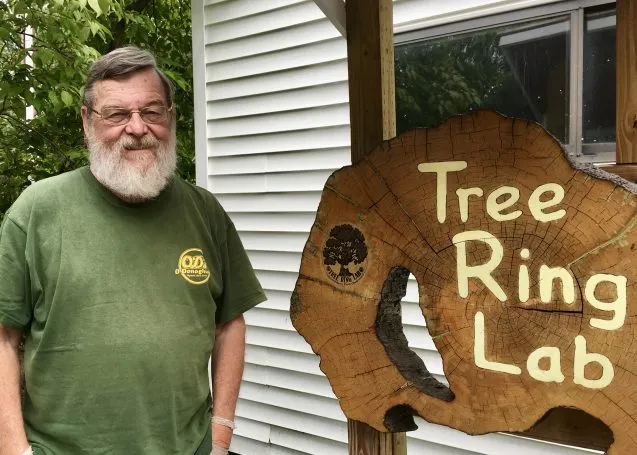 Ed Cook and the Lamont-Doherty Earth Observatory Tree Ring Lab sign