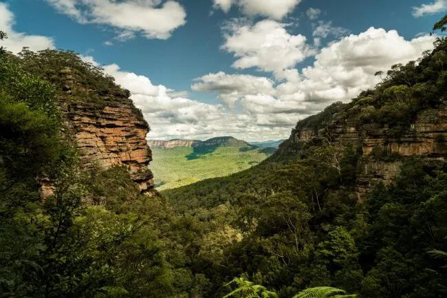 The Blue Mountains in New South Wales, Australia.