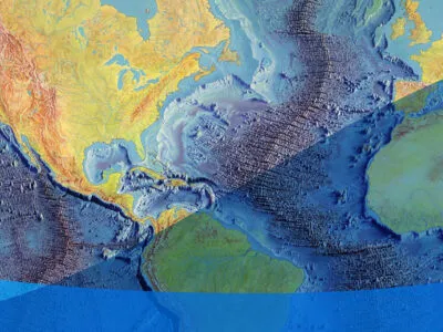 Excerpt of Heezen-Tharp World Ocean Map