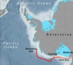 Our jagged track reflects frequent sea-ice detours. 