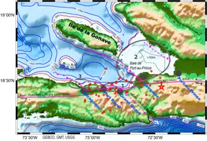 assessing continuing quake risks by sea