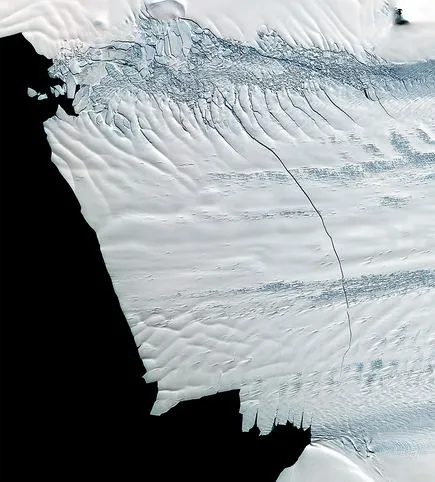 watch an antarctic iceberg in the making