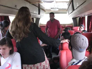 On the bus