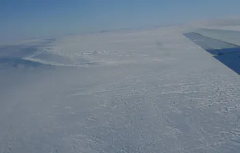 Greenland's Northeast Ice Stream, an area satellites suggest is just beginning to thin.