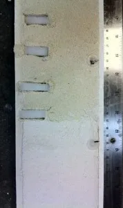 Section of sediment core