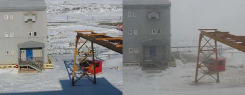 Thule pre and during Code Delta level storm