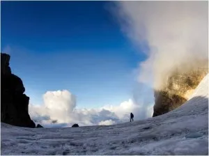 A view from the glacier.