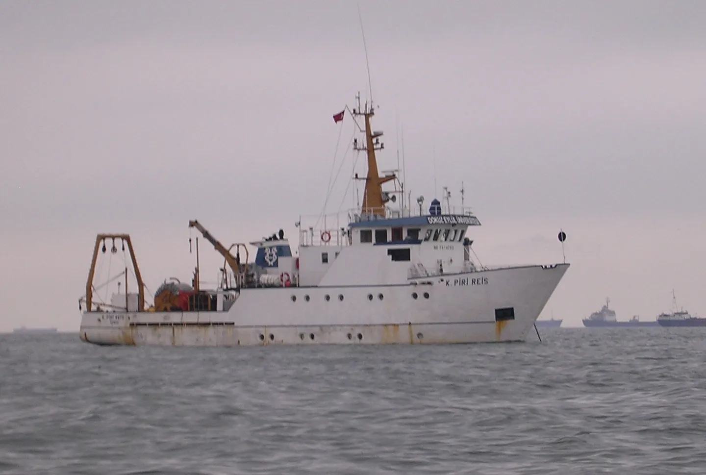 R/V K Piri Reis anchored in Akakoy Marine, Istanbul.