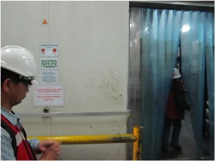 The boxes go into a big freezer Tembagapura