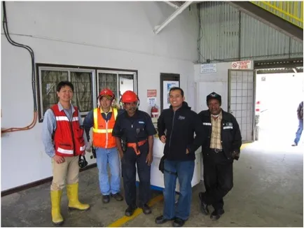 The helipad team in Tembagapura. This whole operation would never take place without the constant support of these, and many other dedicated people.