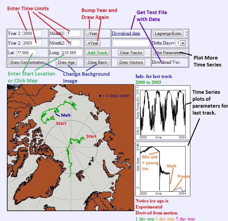 explore the arctic ocean with icetracker