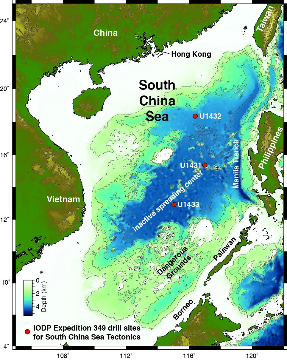 drilling deep into the south china seas past