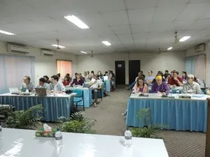 With our students all finally arrived, we started the classroom component to provide the background on the geology of Bangladesh.