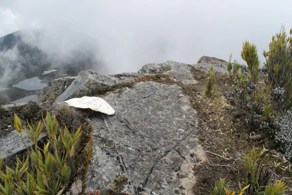 glacier marks on mount chirripo