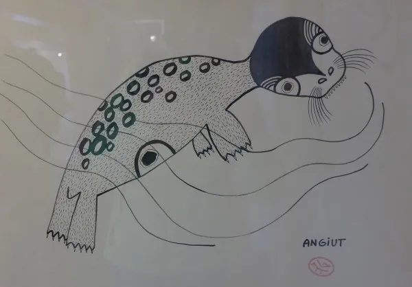 Anguit, in Greenlandic mythology the spirit who looks like a seal and guides the success of the hunt. (Photo M. Turrin) 