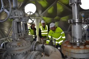 Volcanic gases brought up in the plant's operations are injected deep underground through an elaborate series of pipes.