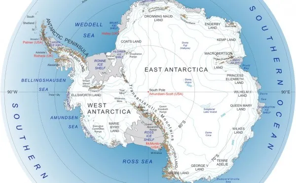 Antarctica map NASA snipped