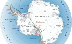 Antarctica map NASA