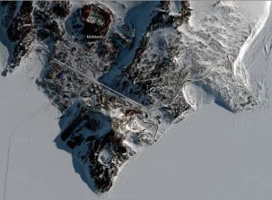McMurdo Base, Ross Island, Antarctica U.S. research base. 