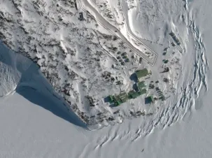 Scott Base, Ross Island, Antarctica, New Zealand research base.