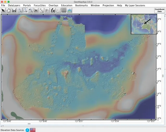 Multibeam sonar readings from the R/V Falkor opened up the details of Scott Reef, off the west coast of Australia, to view at about a 10 m resolution. 