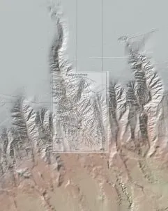 The bathymetric maps of Oceanographer Canyon created by Bill Ryan's team in 1978 using echo-sounding overlay a modern multibeam swath map created by NOAA and USGS. Image courtesy of Bill Ryan