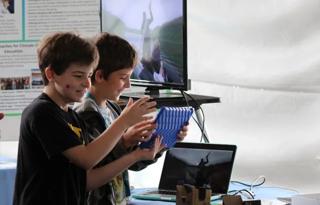 Lamont scientists also brought along 360-degree videos from several of our expeditions to show off at Open House. Almost like video games.