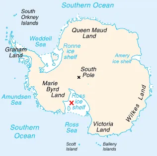 map of antarctica