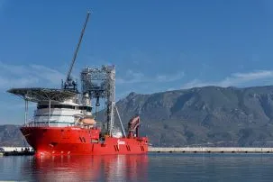 The drilling vessel Fugro Synergy