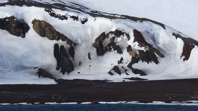 Antarctica is an isolated massive block of land primarily covered in ice. (photo M. Turrin) 
